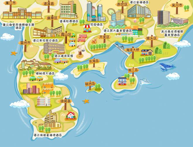 荔湾手绘地图旅游的艺术指南